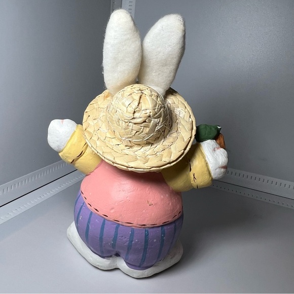 Vintage Department 56 Bisque East Bunny Figurine Easter - Picture 2 of 6